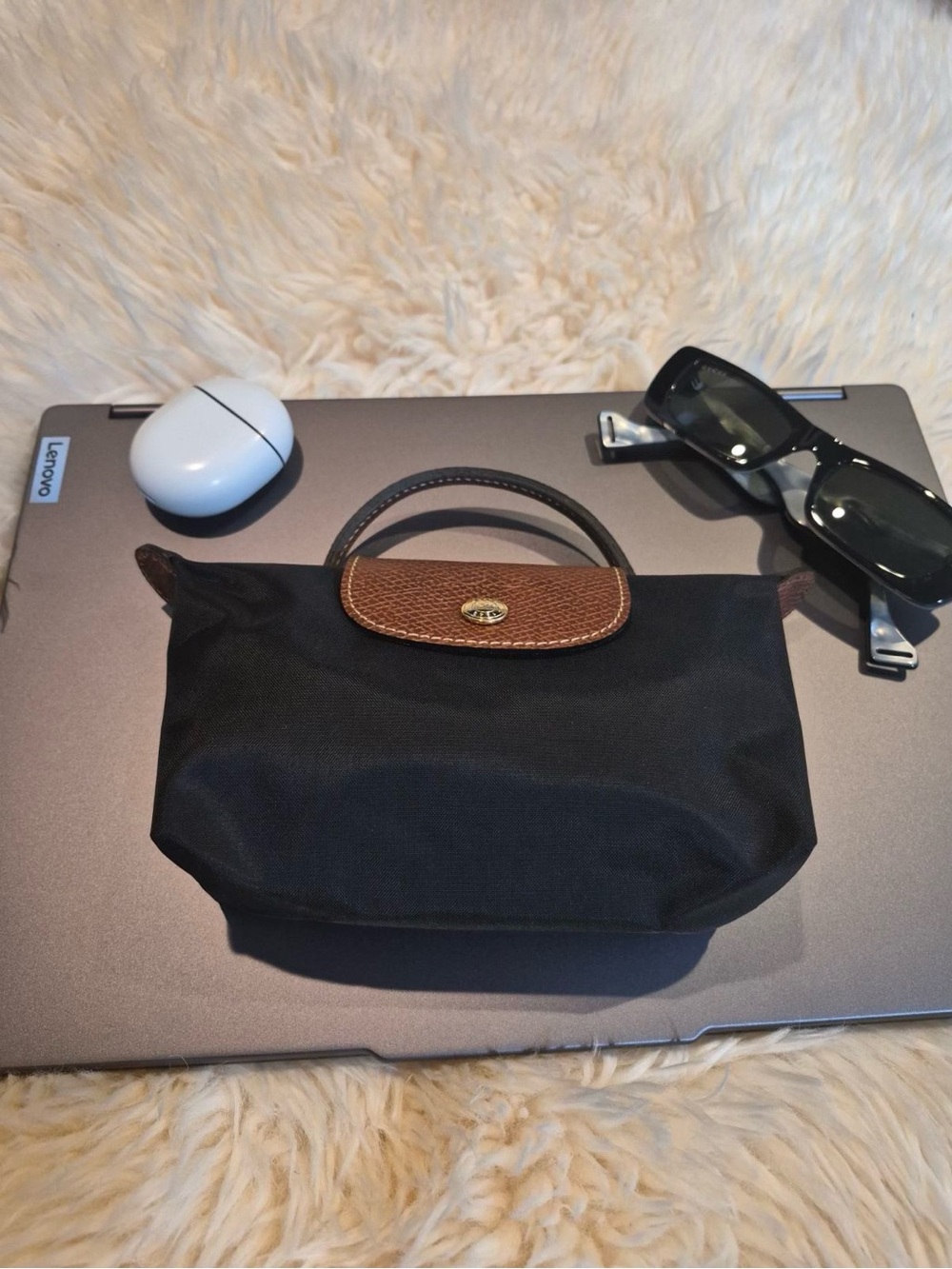 Longchamp Lepliage Original Pouch with Handle